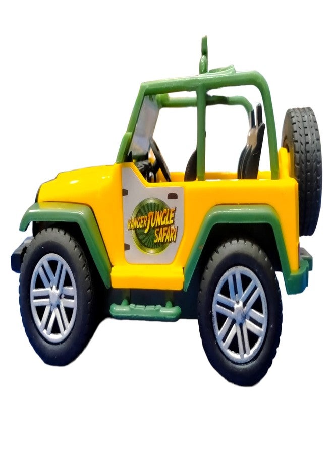 Caught Trendy Realistic Interior Design Pull Back Action Mini Decorative Jeep Model Toy Car for Kids and Best Birthday Return Gift for Boys & Girls. - Image 2